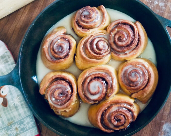 Pumpkin Bourbon Cinnamon Rolls - Blue Eyed Mama's Blog - Family Recipes ...