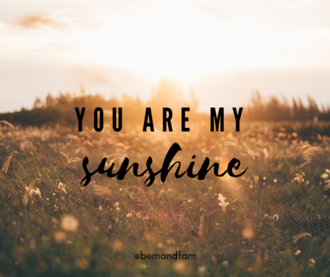 you are my sunshine