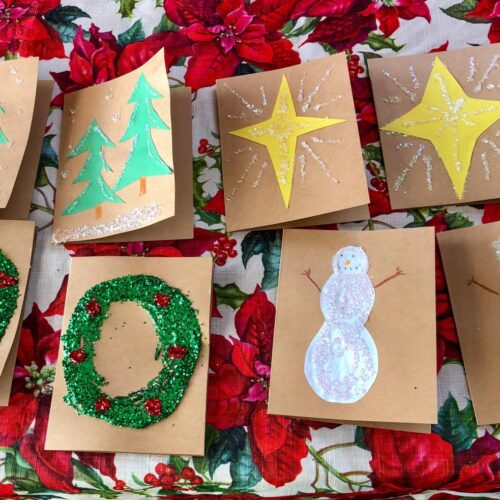 Homemade Christmas Cards - A Blue Eyed Mama's Blog