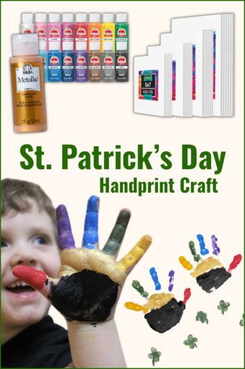 St. Patrick's Day handprint craft
