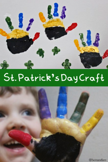 st. patrick's day handprint craft