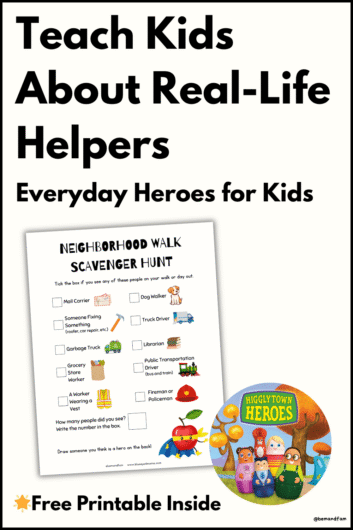 Everyday Heroes for Kids (Free Printable Inside)