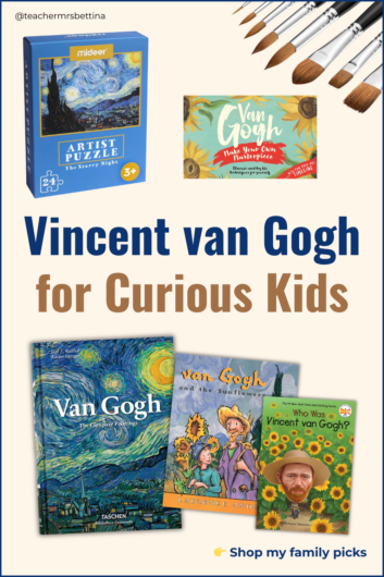 Vincent van Gogh art activities for kids