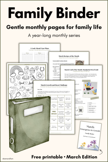 march family binder
