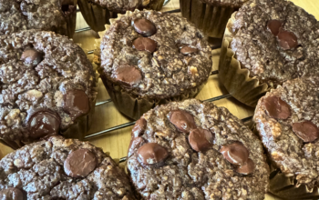 chocolate oat muffins
