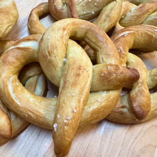 homemade pretzels